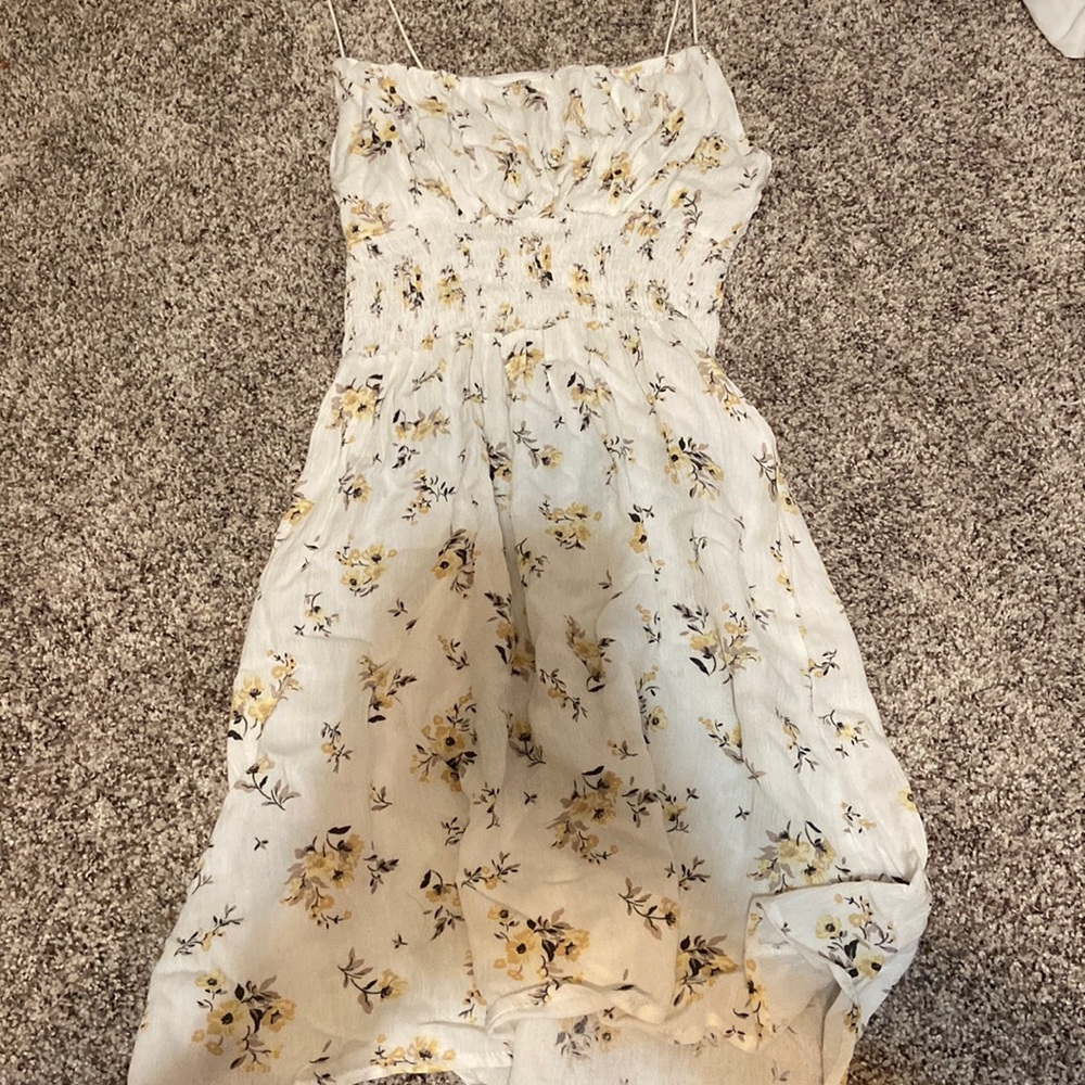 white floral summer dress